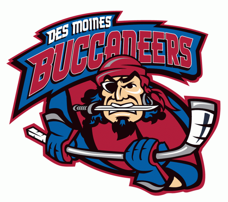 Des Moines Buccaneers 2005 06-2010 11 Primary Logo iron on paper